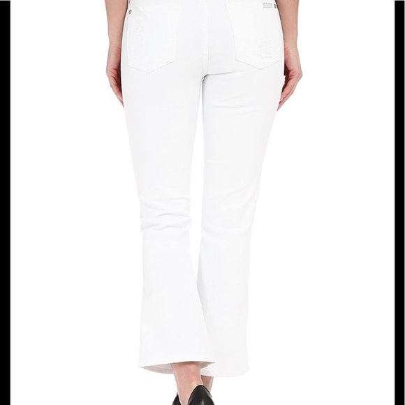7 For All Mankind cropped boot white jeans - Picture 3 of 9